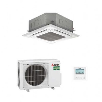 MITSUBISHI ELECTRIC – SLZ-M 600 × 600 4-WAY BLOW CEILING CASSETTE STANDARD INVERTER R32 SPLIT SYSTEM 5KW